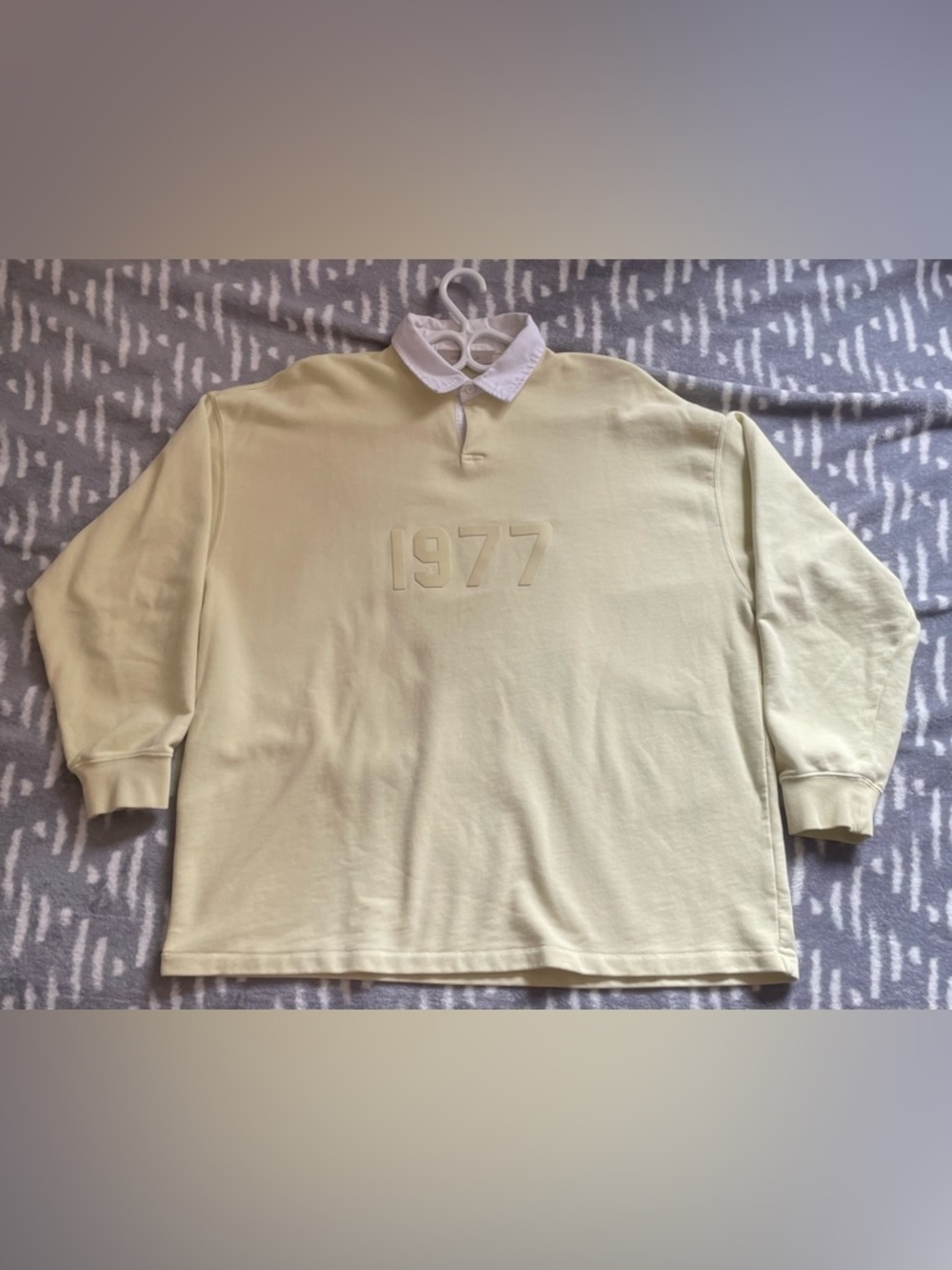 Fear of God ESSENTIALS Henley rugby crewneck Longsleeve shirt - SIZE L
